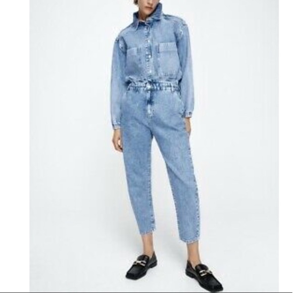 Zara x Disney Toy‎ Story Paperbag High Waisted Jeans Size 12 - Picture 5 of 15